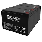 MIGHTY MAX BATTERY 12V 10AH SLA Replacement Battery for Exit Signs - 3 Pack ML10-12MP3361134109327